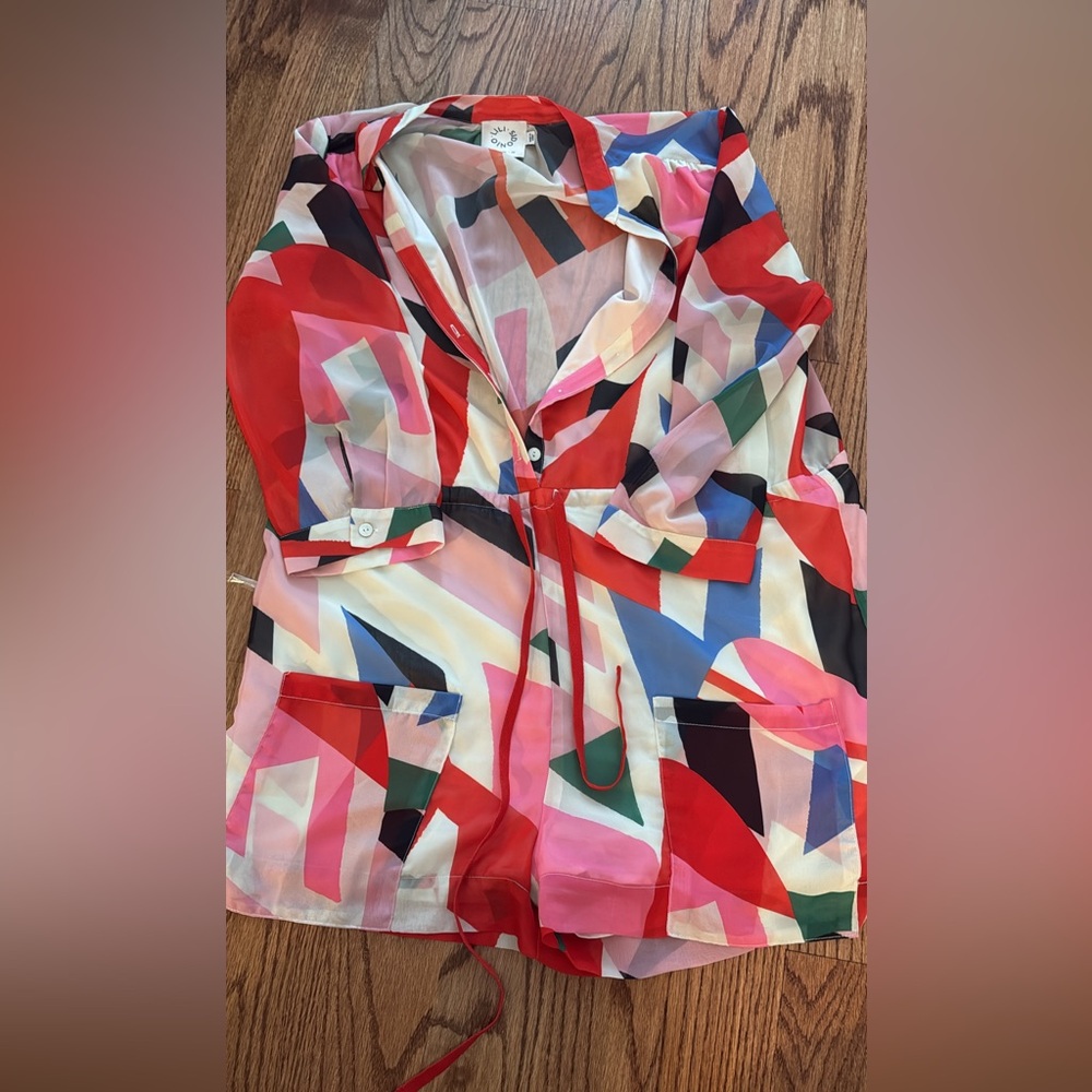 Colorful Geometric Blazer
